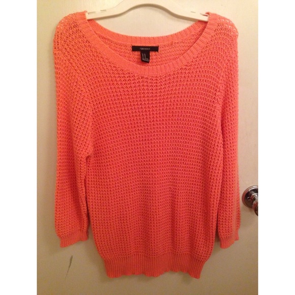 Coral Forever 21 sweater