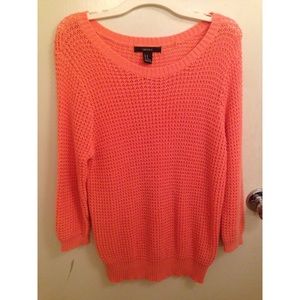 Coral Forever 21 sweater