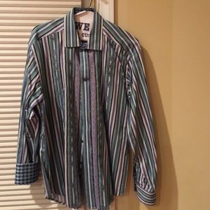Men's Robert Graham fancy cuff shirt