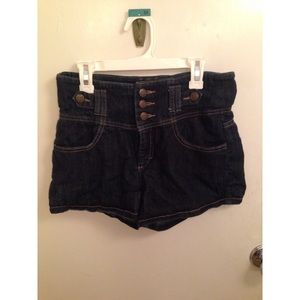 High-waisted shorts