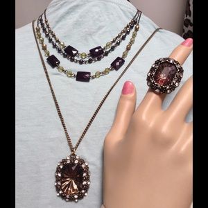 Avon necklace duo