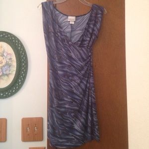 Blue and gold sparkly dress