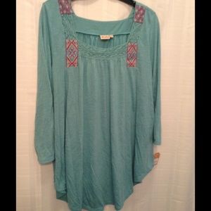 Mudd cotton tunic top
