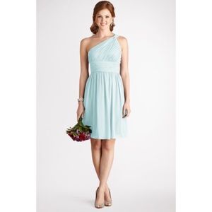 Beachglass Donna Morgan Rhea Asymmetrical Dress, 4