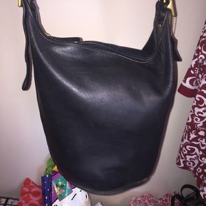Coach vintage leather bucket bag purse