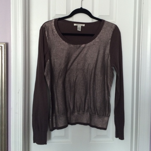 Shimmery grey Kenneth Cole long sleeve shirt