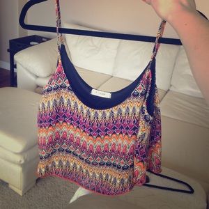 Printed crop top
