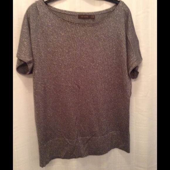 Metallic grey sparkly sweater