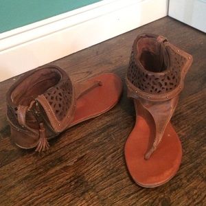 Camel colored sandals
