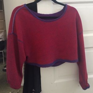 AMERICAN APPAREL double sided cropped sweater