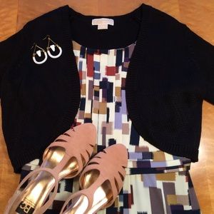 Michael by Michael Kors Black Knit Shrug