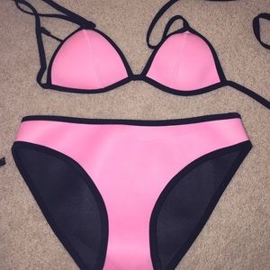 Triangl Swim Bubble Gum Pink Chloe Dupe