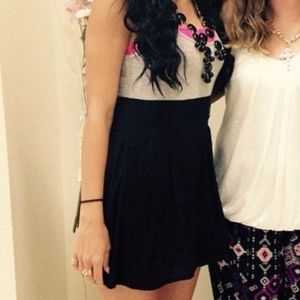 Grey and black dress