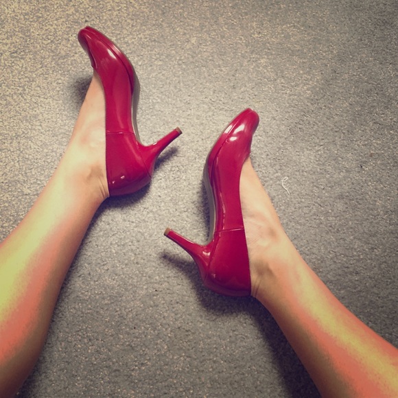 Red Kelly & Katie pumps