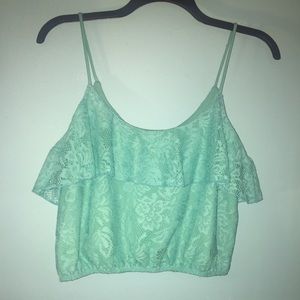 Aqua/Mint Crop Top