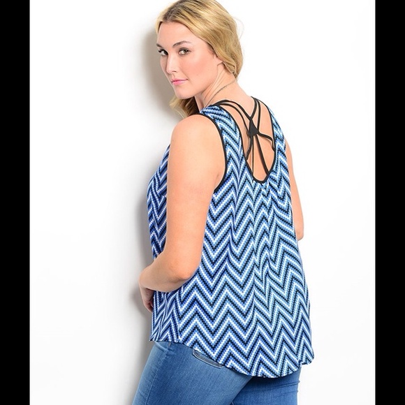 Tops - chevron print tank top 3 X  ** last chance SALE**