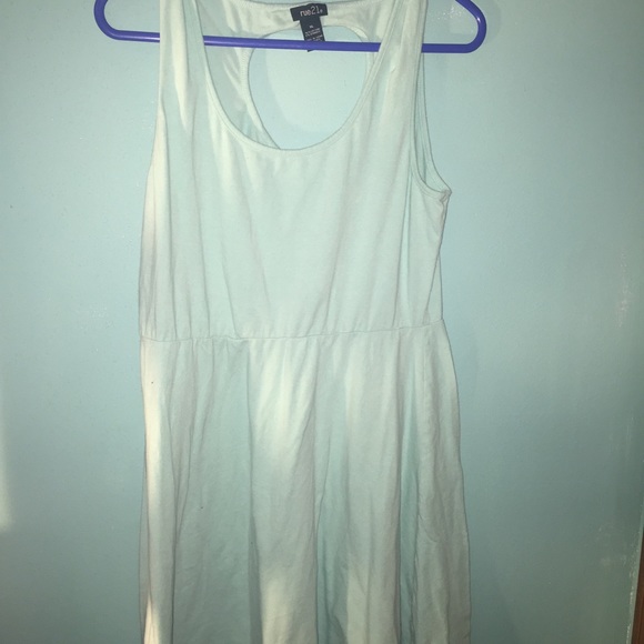 Mint Skater Dress. Heart cutout in back