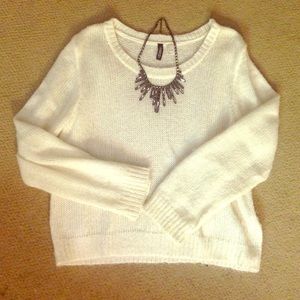 White Oversized Sweater