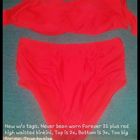 Forever 21 Plus 2x/3x Red Bikini