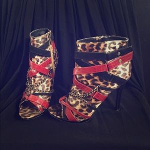 Leopard Print Ankle Boots