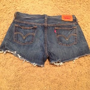 Levi's denim cutoff shorts