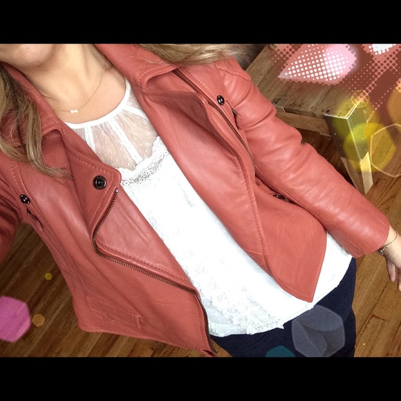 Reiss Jackets & Blazers - Reiss leather jacket bracelet moto coat xs