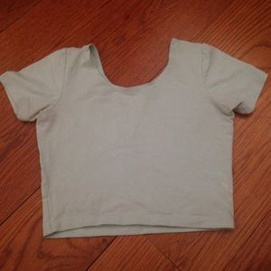 American Apparel mint crop top