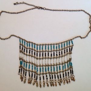 Bead necklace.
