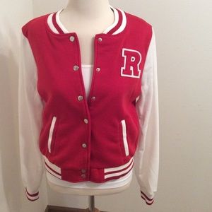 Varsity Knit Jacket NWOT