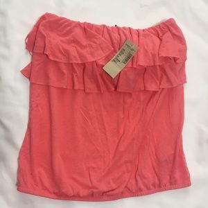AE Coral strapless top
