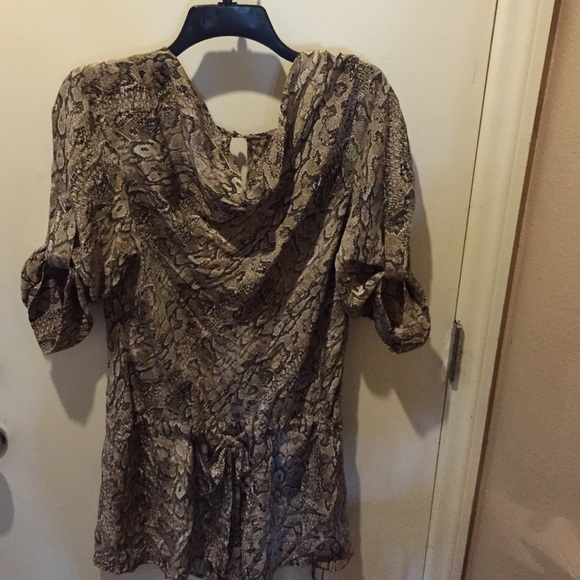 Animal print romper