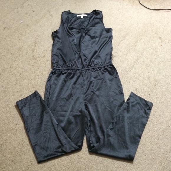 Dark gray tank jumpsuit