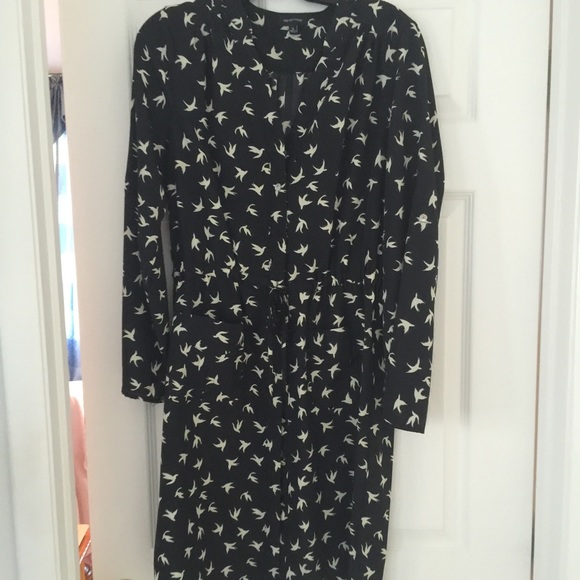 Spense Black and white shirt dress