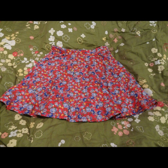 Floral forever 21 skirt