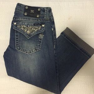 Miss Me cuffed capri