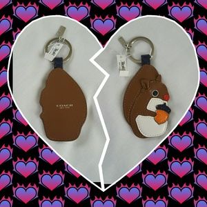 *DO NOT BUY* NWT Coach squirrel fob and snowman