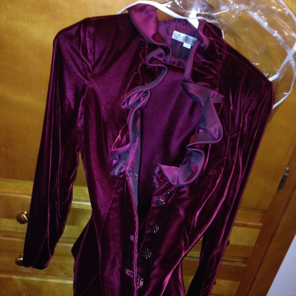DONATED Kay Unger NWT velvety satin pants & jacket