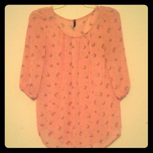 Bow Print Blouse