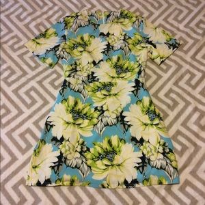 Flower Print Short Sleeve Dress