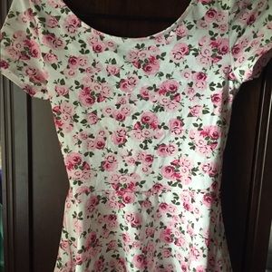 Floral peplum