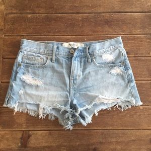Denim shorts