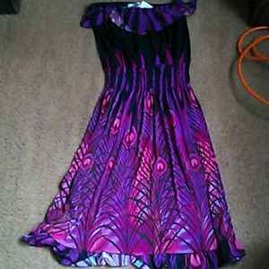 Strapless summer dress