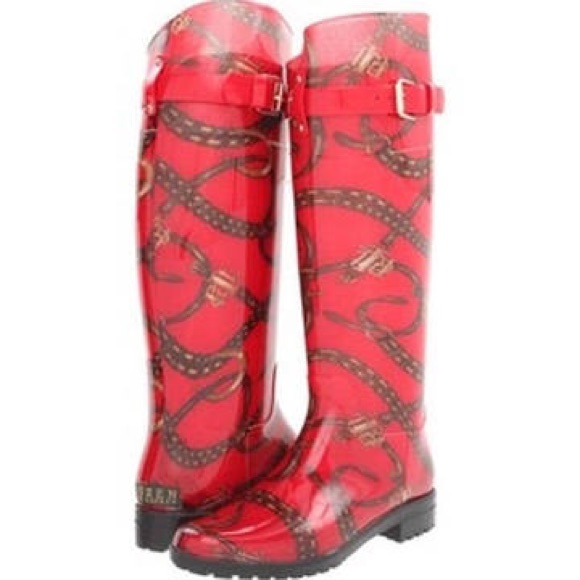 Ralph Lauren riding rain boots