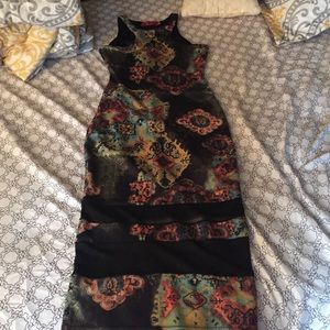 Abstract midi dress