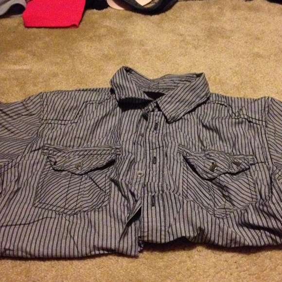 Men's Guess slim fit button up shirt