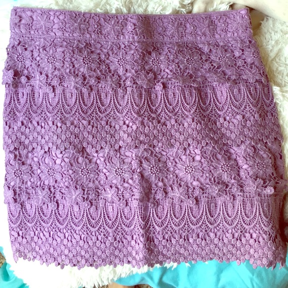 American Eagle Outfitters Dresses & Skirts - Purple crochet skirt.
