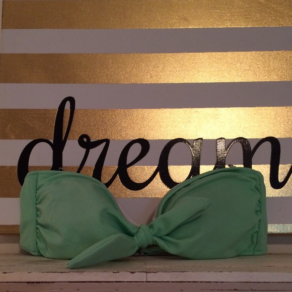 Mint Green Bandeau Bikini Top