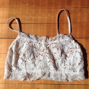 Soft pink colored bralet from forever 21.