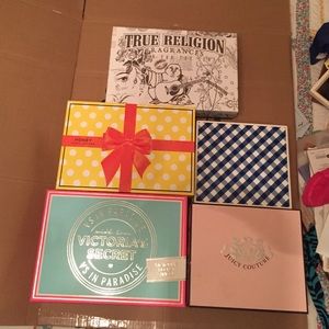 Nice sturdy name brand empty perfume boxes