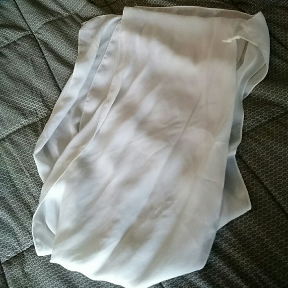 Sheer white scarf